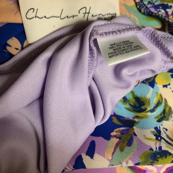 Charles Henry Faux Wrap Dress - Picture 6 of 6